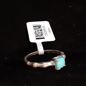 NWT Tehya Oyama Turquoise Silver Ring Sz 11.5